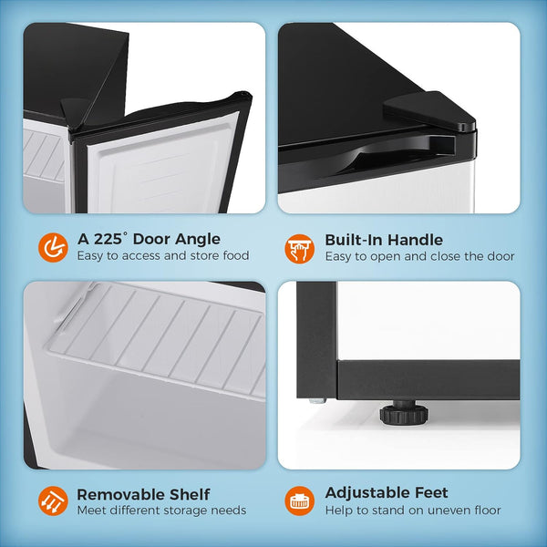 Mini Fridge with Freezer, Rated 1.6 cu. ft 58046RRE0