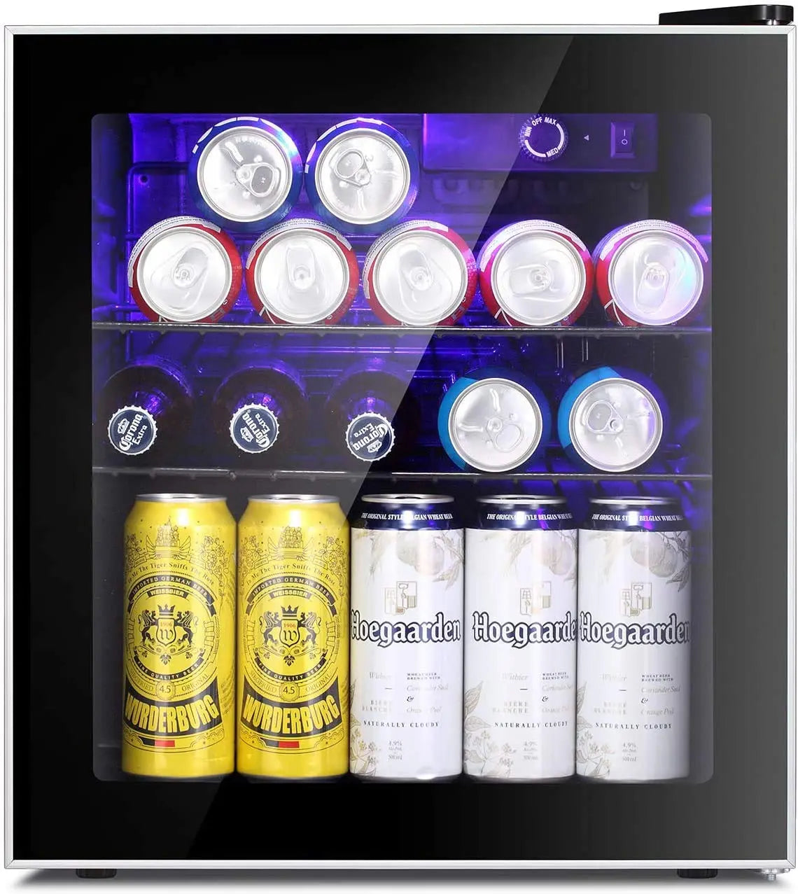 AGLUCKY Beverage Refrigerator Cooler - Mini Fridge Soda or Beer