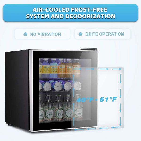 AGLUCKY Beverage Refrigerator Cooler - Mini Fridge Soda or Beer