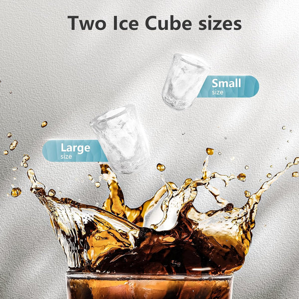 Countertop Ice Maker,Portable Ice Machine with Handle Z3424-BLACK