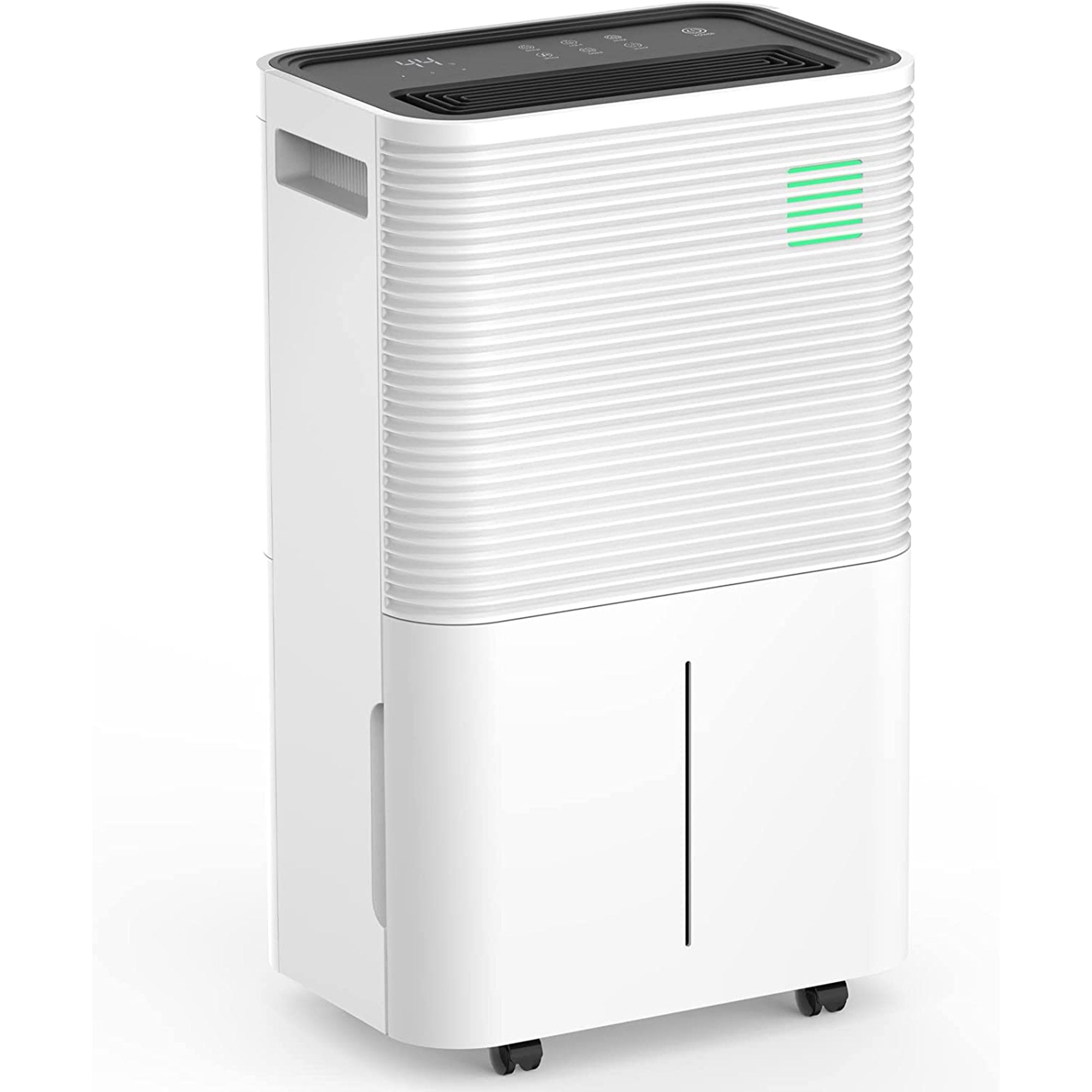 kissair 45 Pints Dehumidifier with Auto or Manual Drainage, 3 Working Modes/Auto Defrost/Dry Clothes Function/12H Timer, White