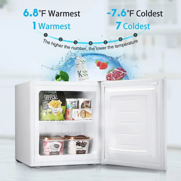 Kissair 1.1 Cu.ft Compact Upright Freezer Free Standing