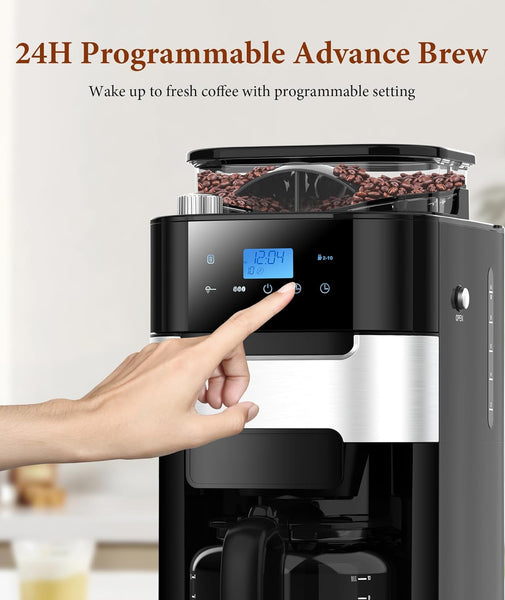 10-Cup Drip Coffee Maker with Grinder CM8025