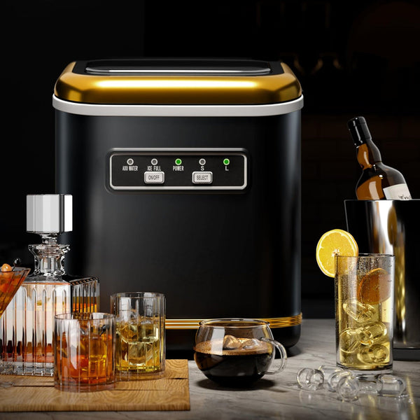 Countertop Ice Maker 9 Bullet Ice Cubes in 6 Mins, Z5812K-BLACK