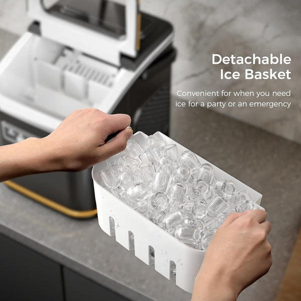 Countertop Ice Maker 9 Bullet Ice Cubes in 6 Mins, Z5812K-BLACK