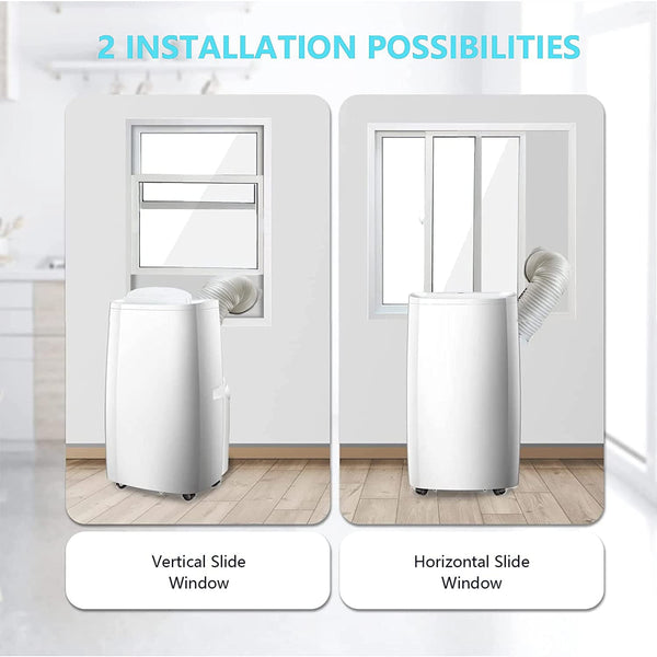 KISSAIR 10200 BTU （14000 BTU ASHRAE） Air Conditioner, Portable Air Conditioner/Portable AC for Home