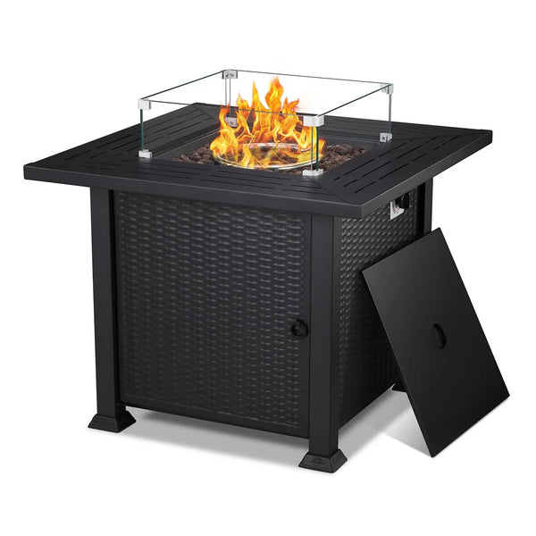  32inch Propane Fire Pit,2 in 1 Fire Pit Table 