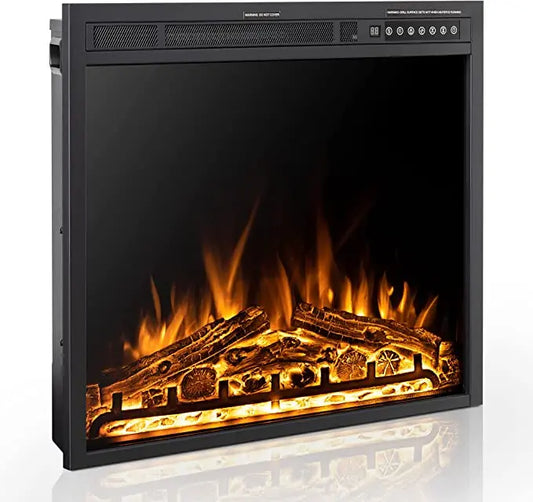 34''Electric Fireplace Insert, Infrared Electric Fireplace