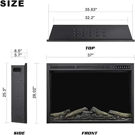 ''Electric Fireplace Insert, Infrared Electric Fireplace