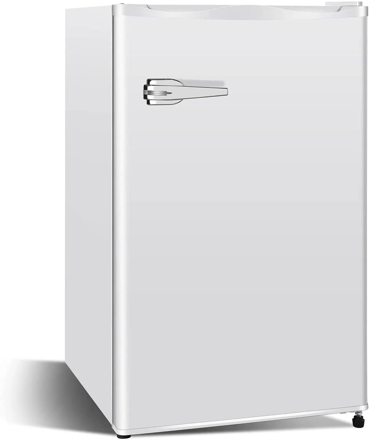 Kissair Mini Upright Freezer 2.3 Cu.ft Compact freezer with Removable Shelves (Black,White,Red)