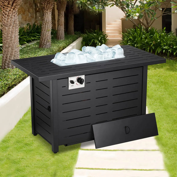  43 Inch Outdoor Propane Gas Fire Pit Table