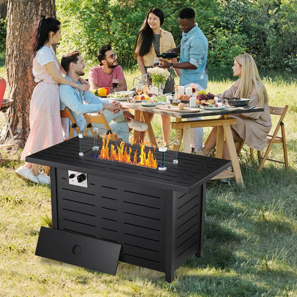  43 Inch Outdoor Propane Gas Fire Pit Table