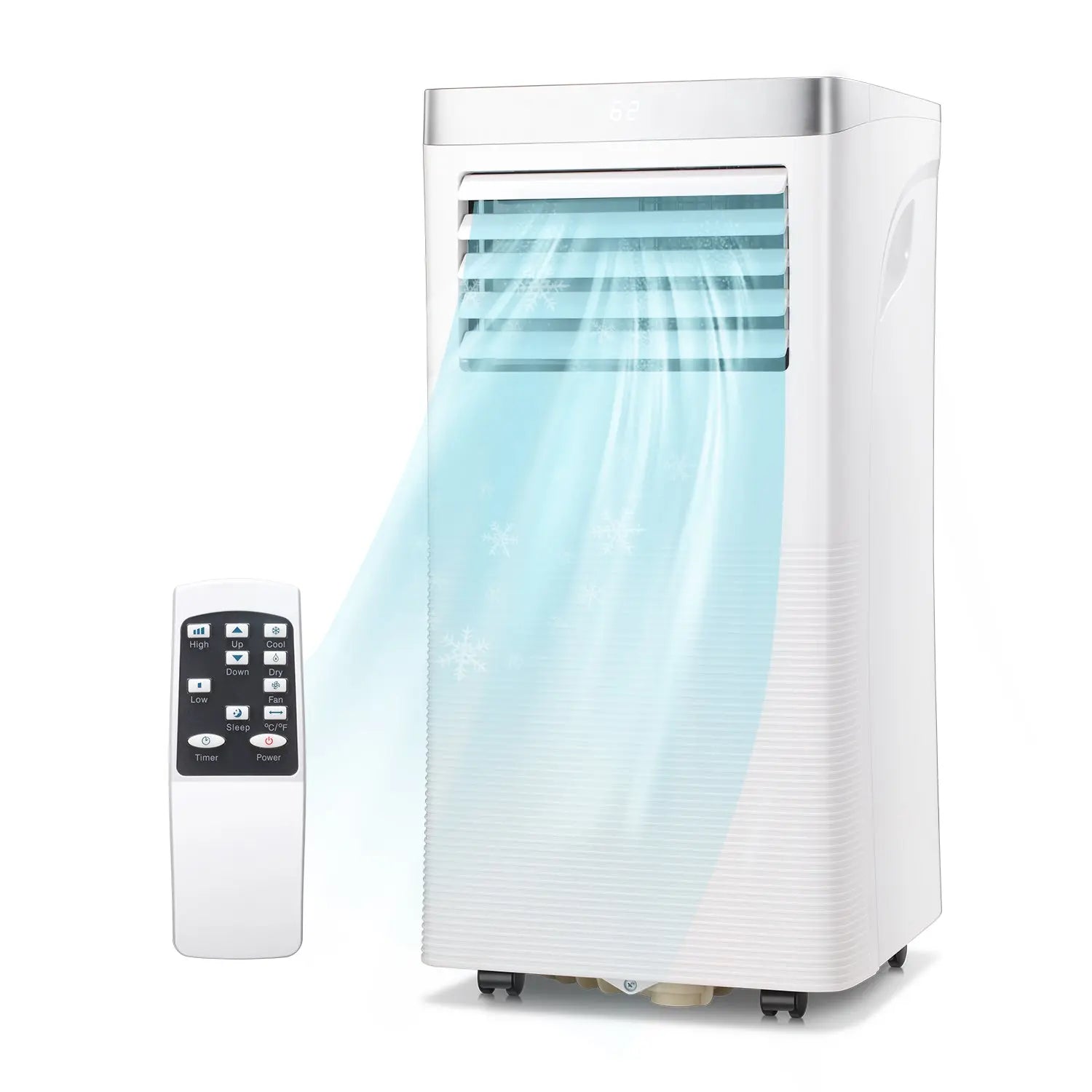 R.W.Flame Electric Portable Air Conditioner Remote Control, 3-in-1,Ventilation and Dehumidification function