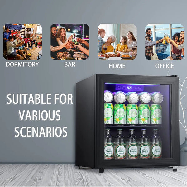  Beverage Refrigerator Cooler - Mini Fridge Soda or Beer,