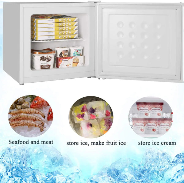 Mini Upright Freezer 1.2 Cu.ft Compact freezer with Removable Shelves
