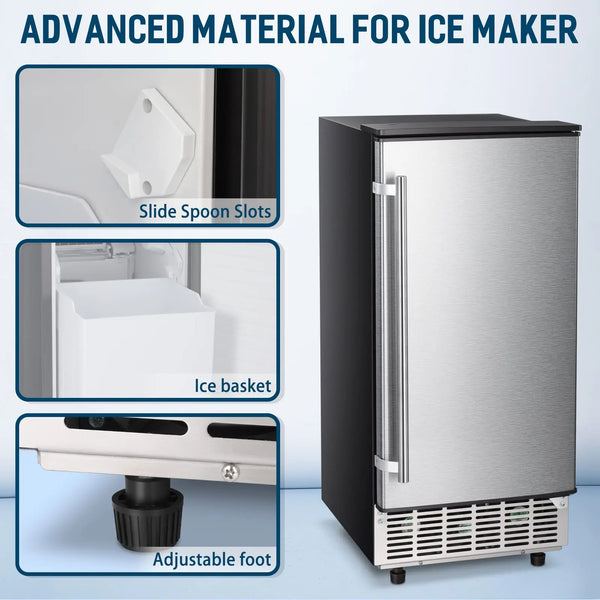 AGLUCKY Commercial Ice Maker Machine