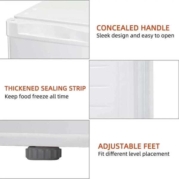1.1 Cu.ft Compact Upright Freezer Free Standing