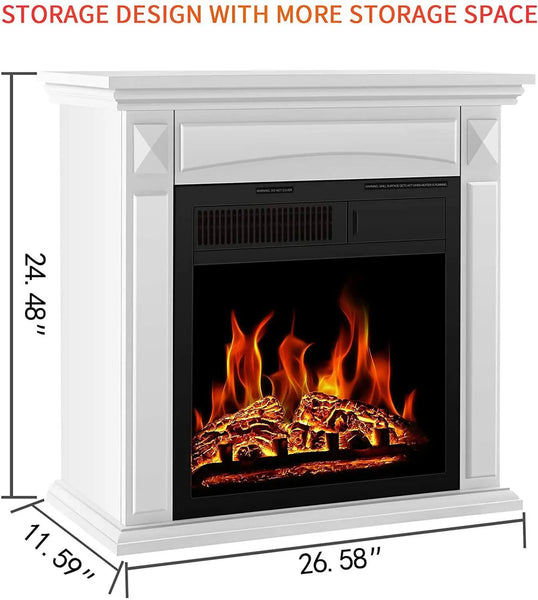  Electric Fireplace with Mantel Package