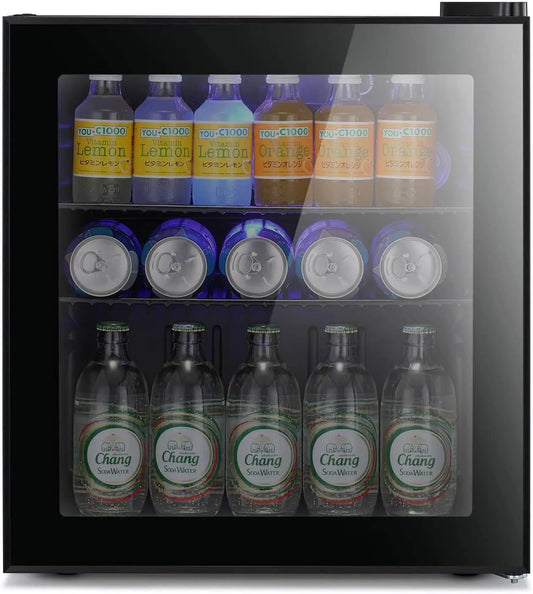Kissair 1.6 Cubic Feet Small Wine Fridge Digital Temperature agluckyshop