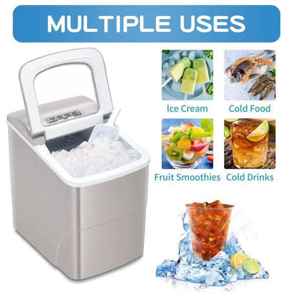 AGLUCKY Countertop Ice Maker Machine
