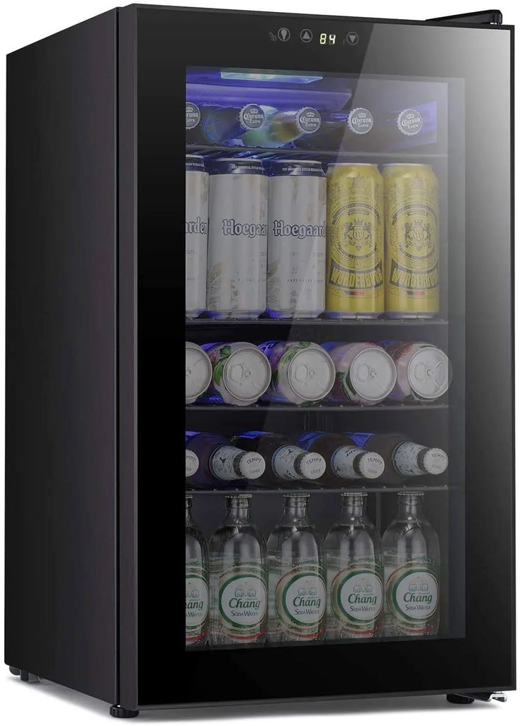 Auseo 2.3 Cubic Feet Mini Fridge Beverage Air Refrigerator Digital Temperature