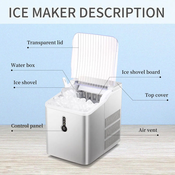 AGLUCKY Countertop Ice Maker Machine