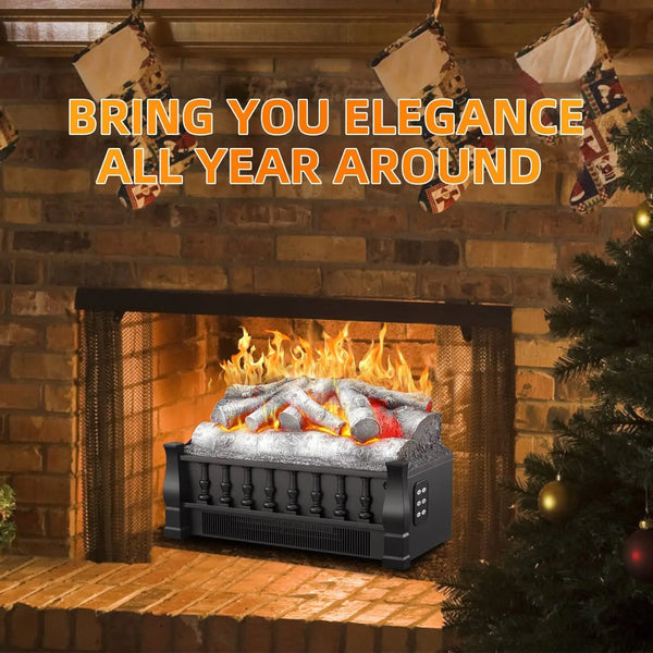 Electric Fireplace Log Set Heater with Remote Control Media 1 of 6