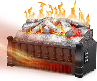 Electric Fireplace Log Set Heater with Remote Control Media 1 of 6