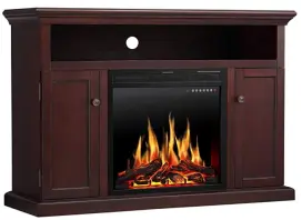 "Electric Fireplace TV Stand Wood Mantel for TV
