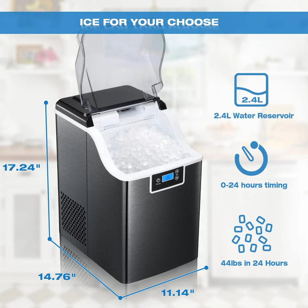 AGLUCKY Portable Nugget Ice Maker
